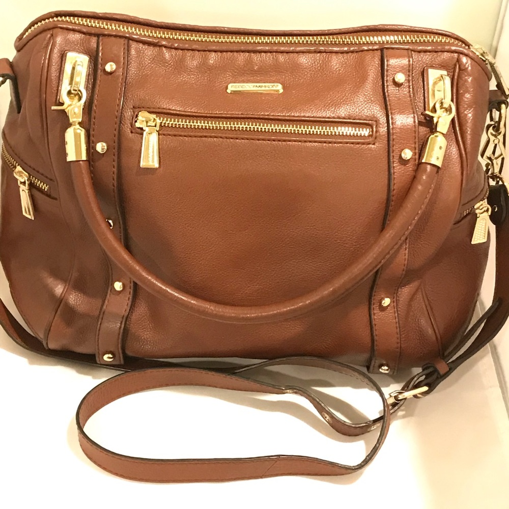 Rebecca Minkoff Brown Leather Cupid Satchel Bag